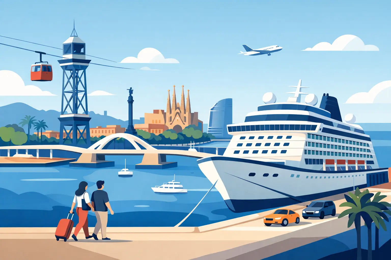 Puerto cruceros Barcelona: cómo llegar bien