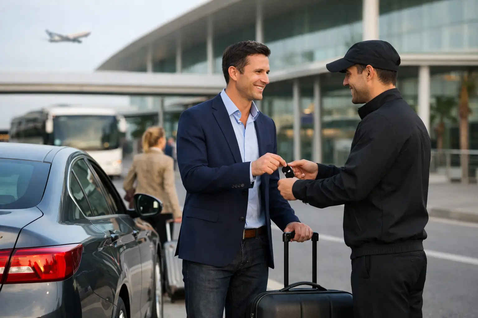 Entrega coche en terminal sin perder tiempo