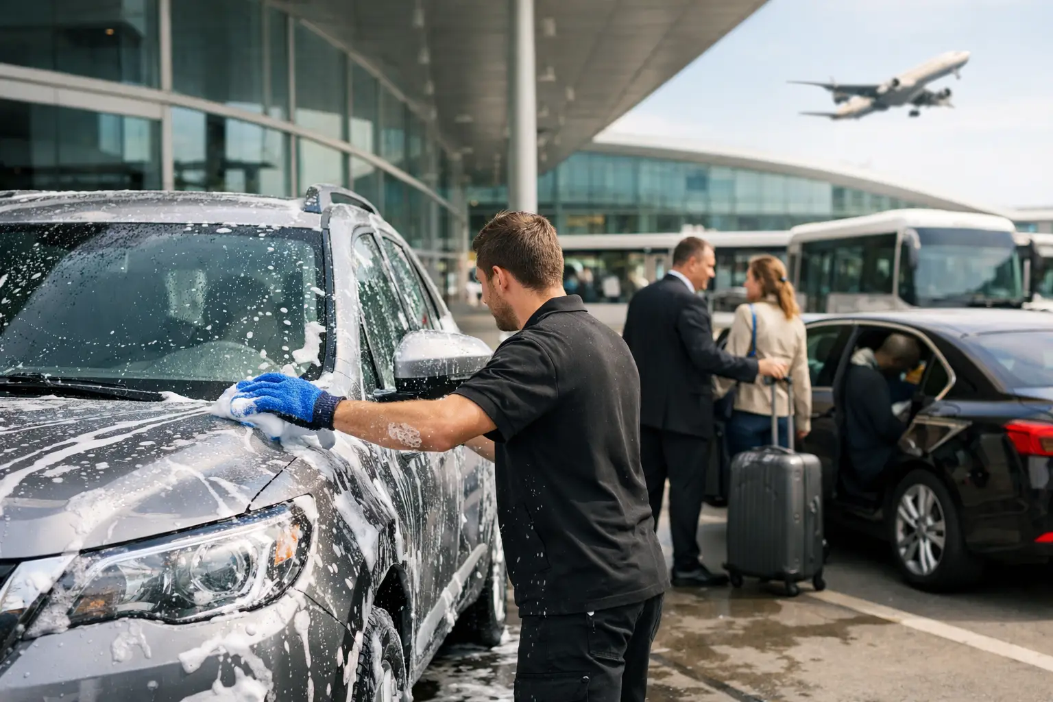 Parking con lavado de coche aeropuerto