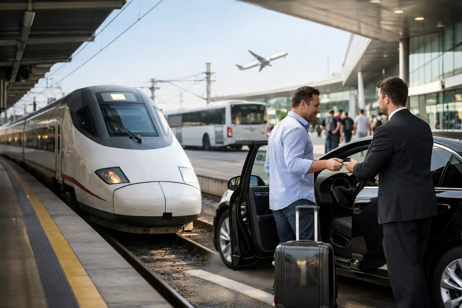 Tren o coche Sants: qué te conviene más
