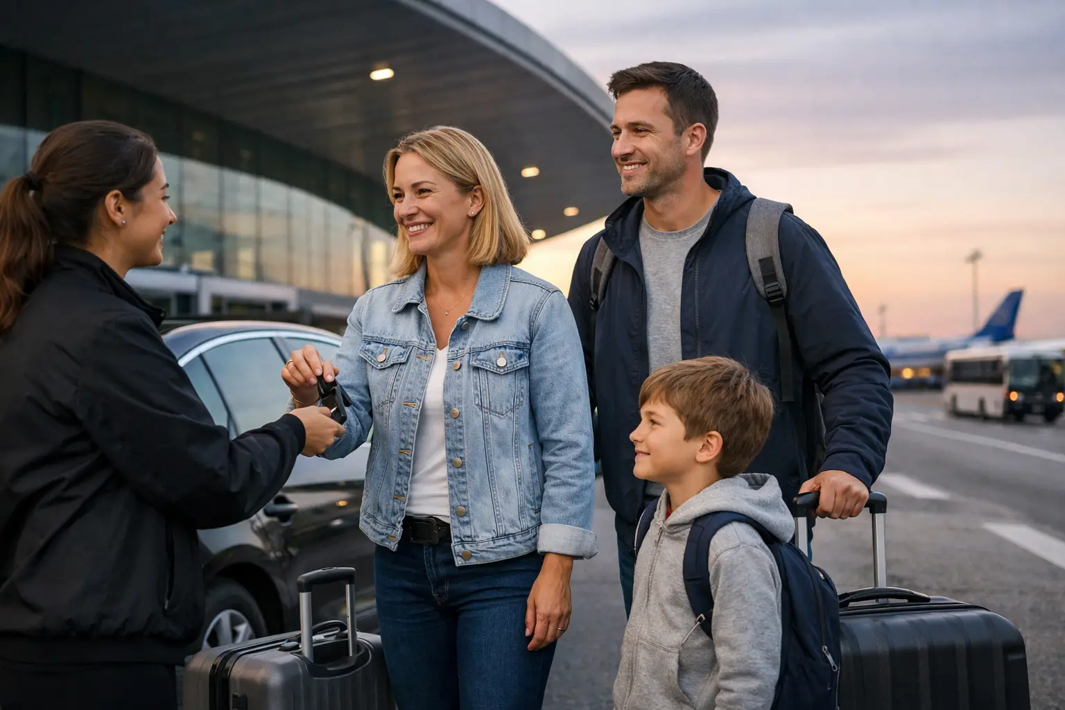 Caso familia con vuelo temprano: qué hacer